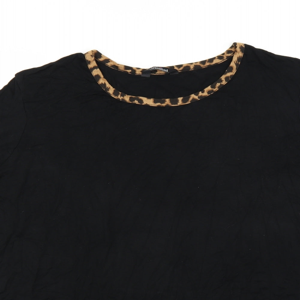 Yours Womens Black   Basic T-Shirt Size 24
