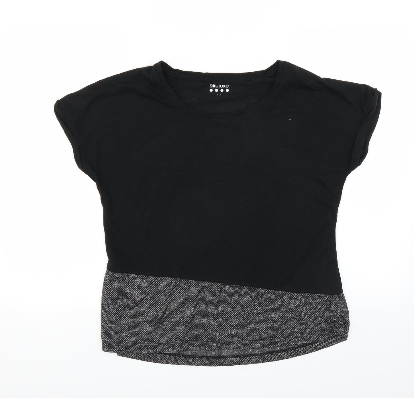 souluxe Womens Black   Basic T-Shirt Size M