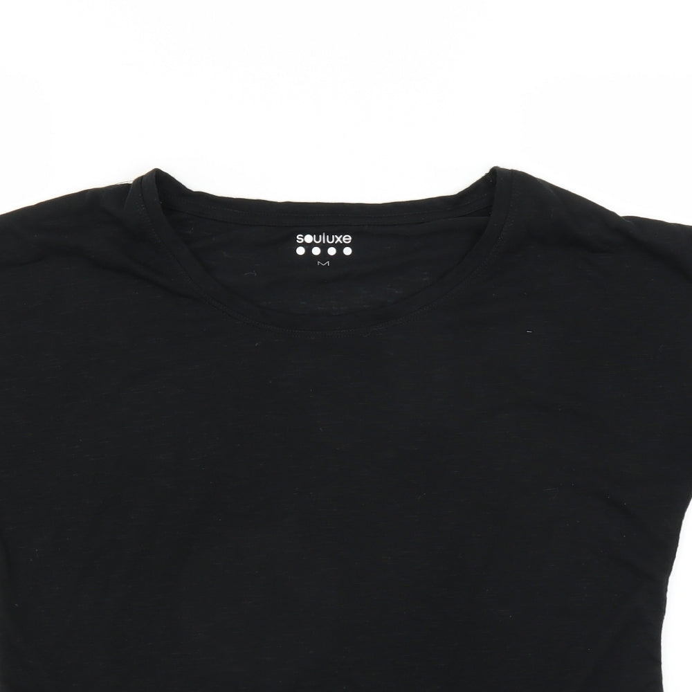 souluxe Womens Black   Basic T-Shirt Size M