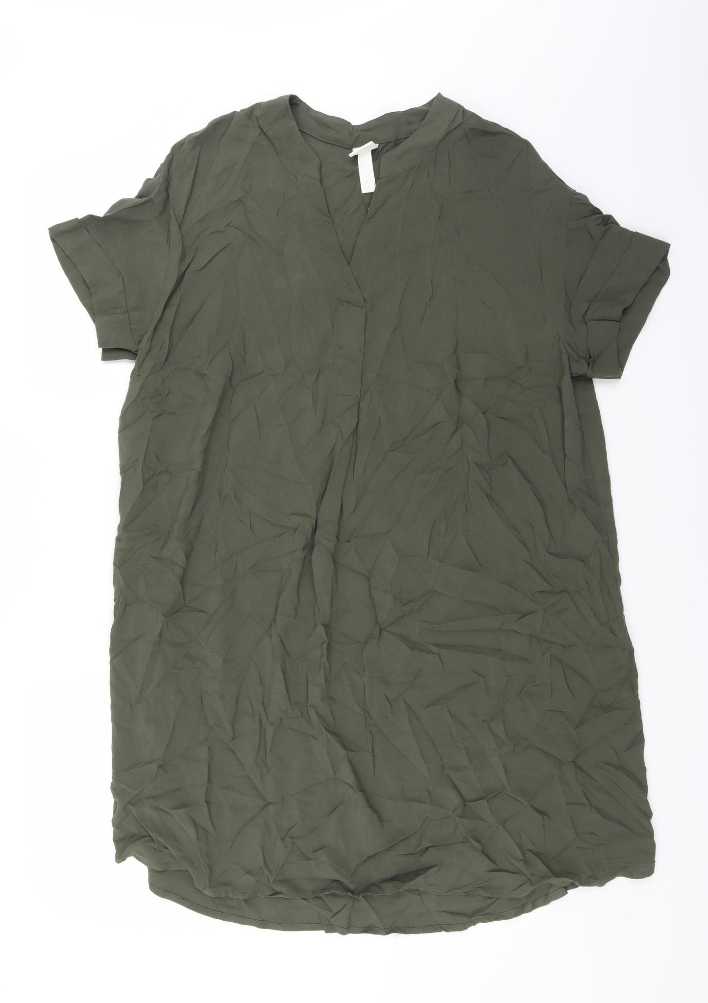 H&M Womens Green   Shirt Dress  Size M