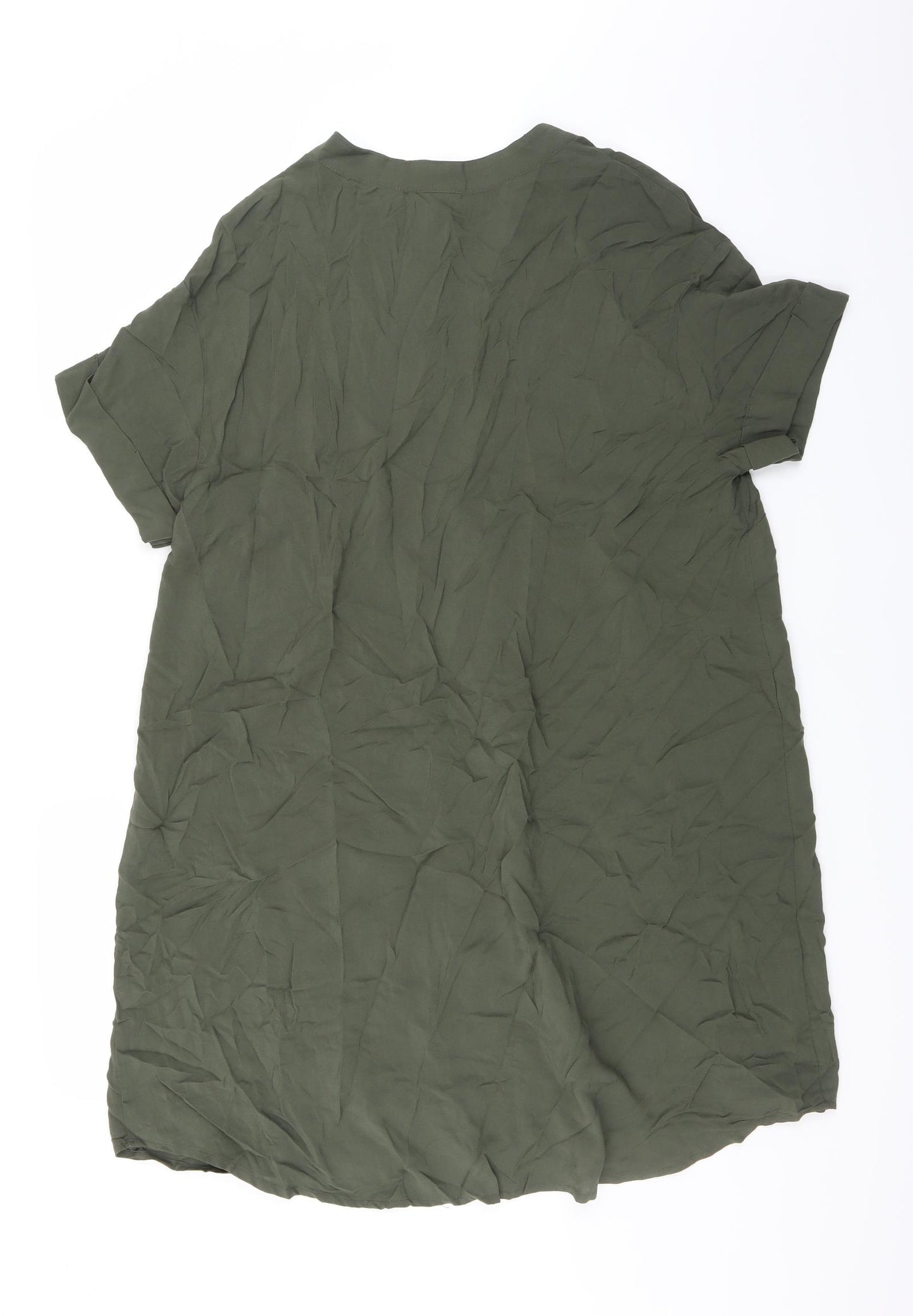 H&M Womens Green   Shirt Dress  Size M
