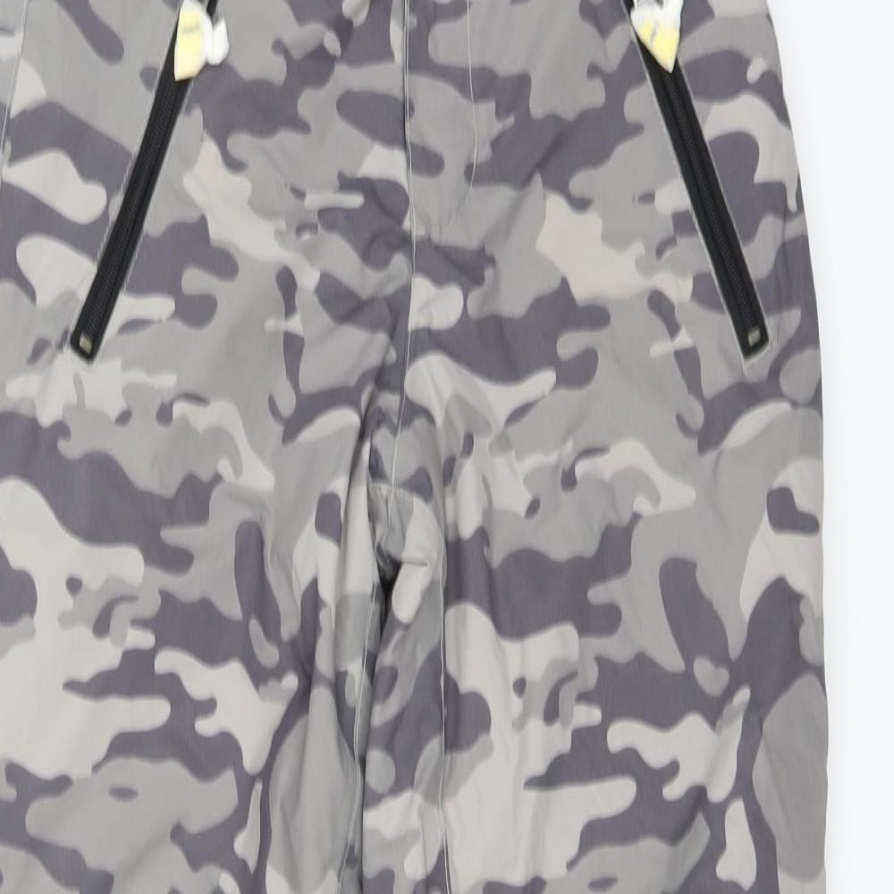 Crane Boys Grey Camouflage  Snow Pants Trousers Size 13-14 Years