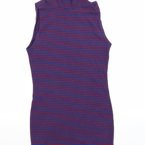 FOREVER 21 Womens Purple Striped  Tank Dress  Size M