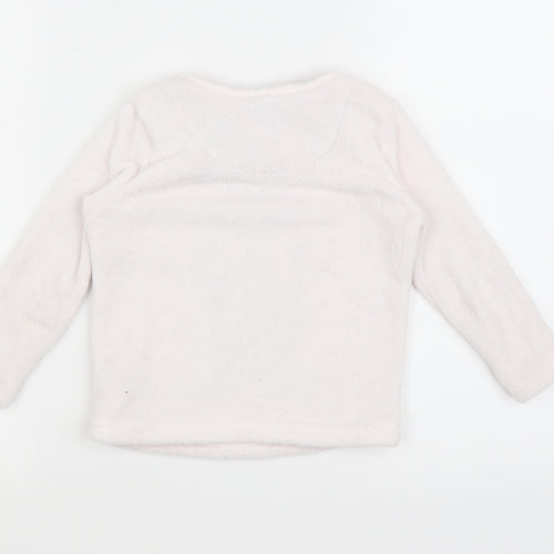 Primark Girls White Geometric  Top Pyjama Top Size 2-3 Years  - Thick soft material