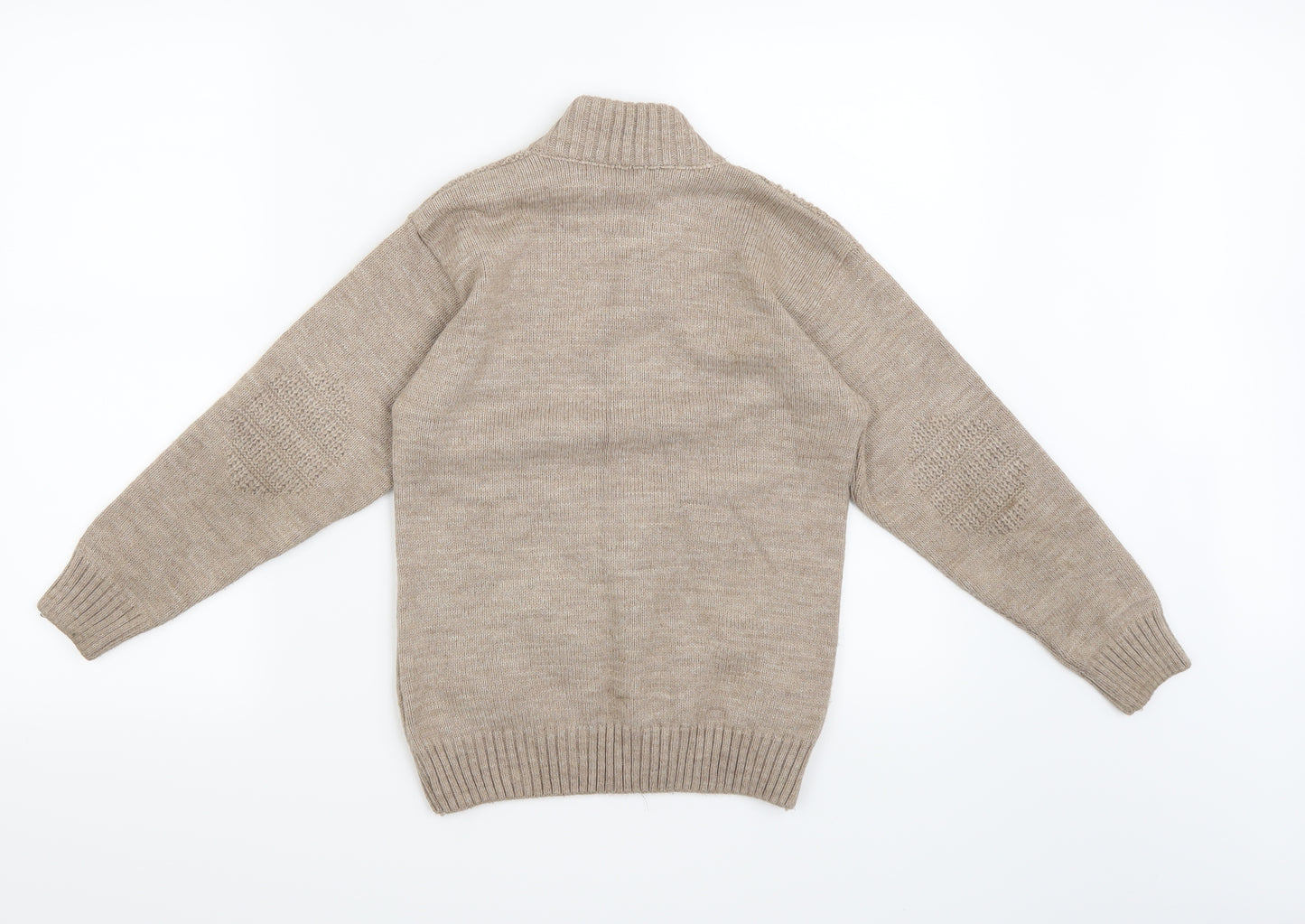 Kanka Kuzen Boys Beige   Cardigan Jumper Size 8-9 Years