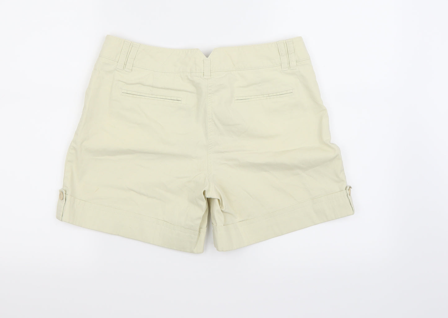 Marks and Spencer Womens Ivory   Chino Shorts Size 12