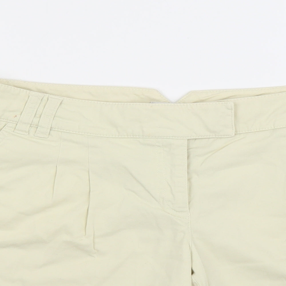 Marks and Spencer Womens Ivory   Chino Shorts Size 12
