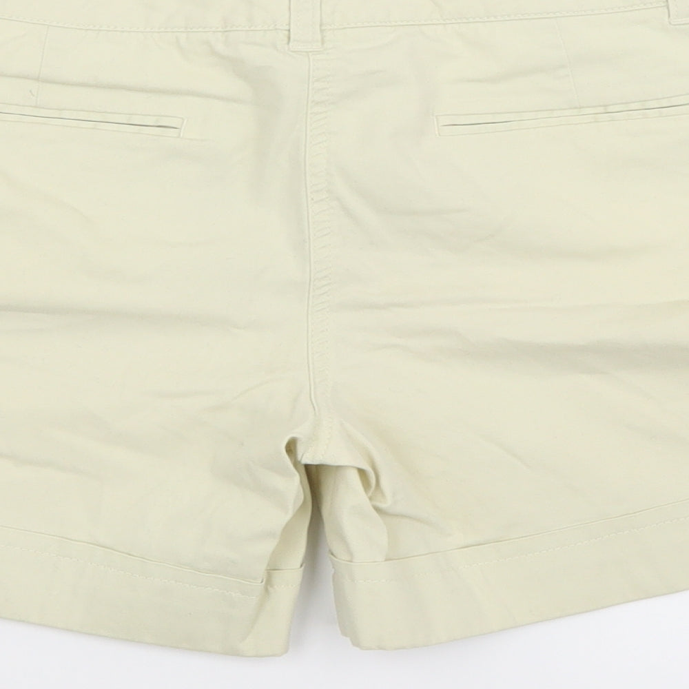 Marks and Spencer Womens Ivory   Chino Shorts Size 12