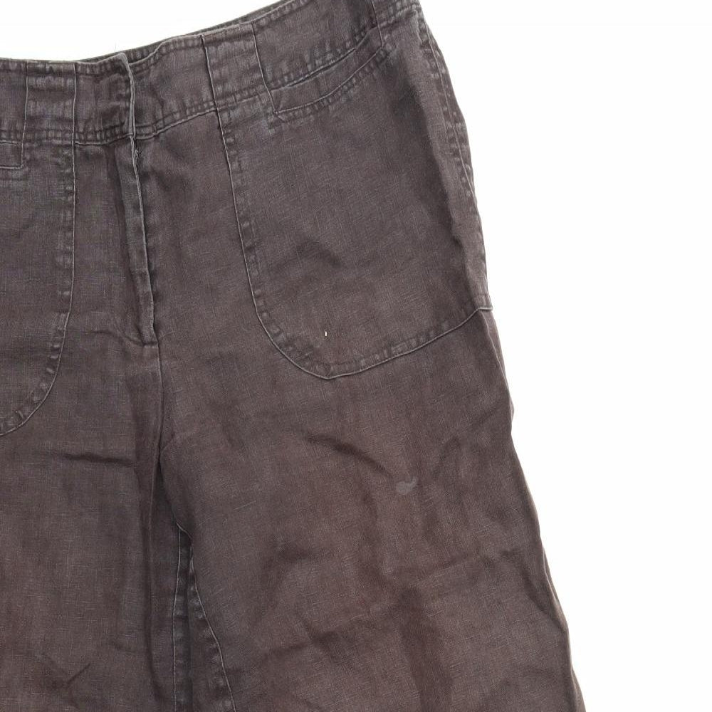 Linea Womens Brown   Sailor Shorts Size 12