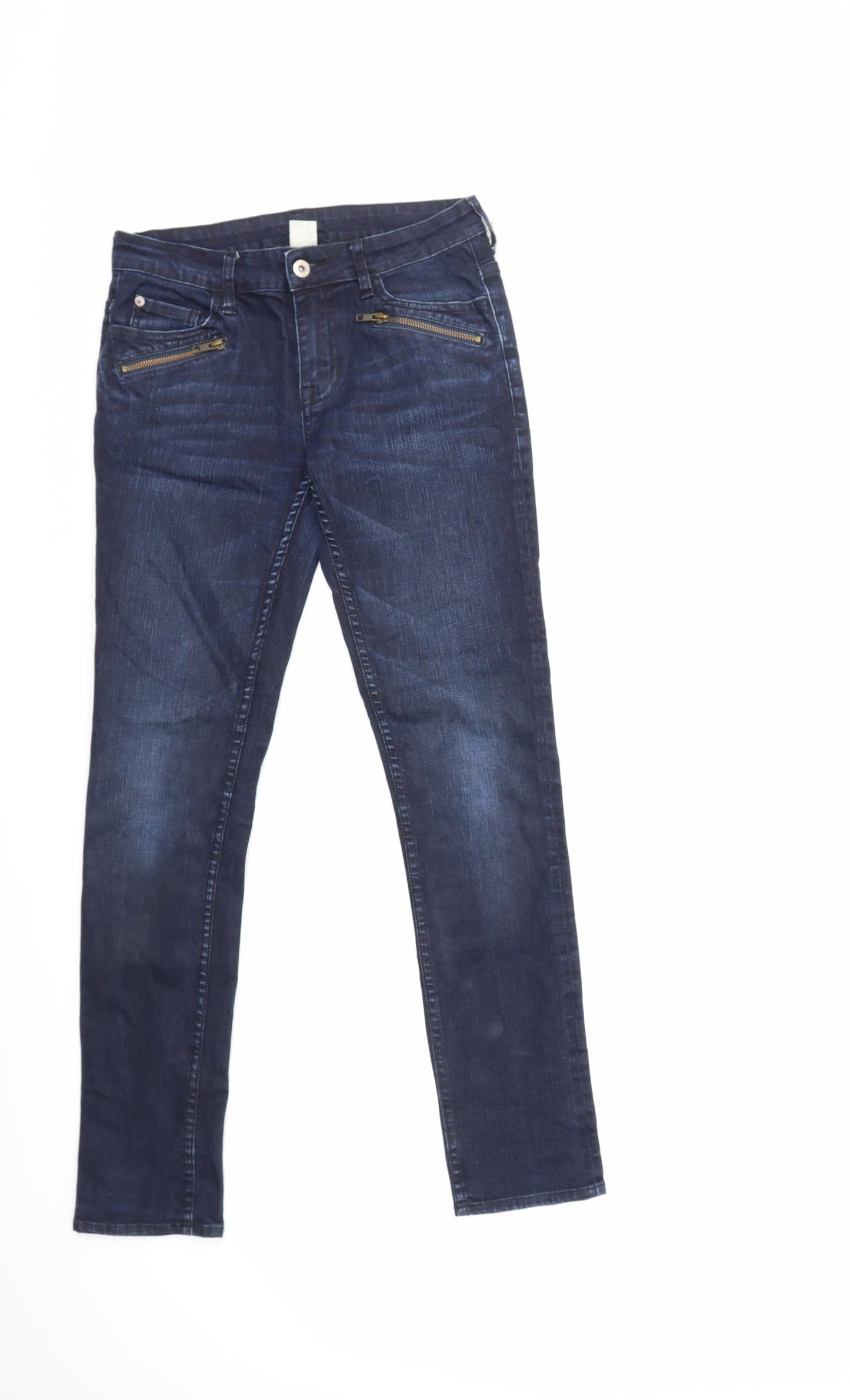wrap Womens Blue  Denim Straight Jeans Size 28 in L31 in