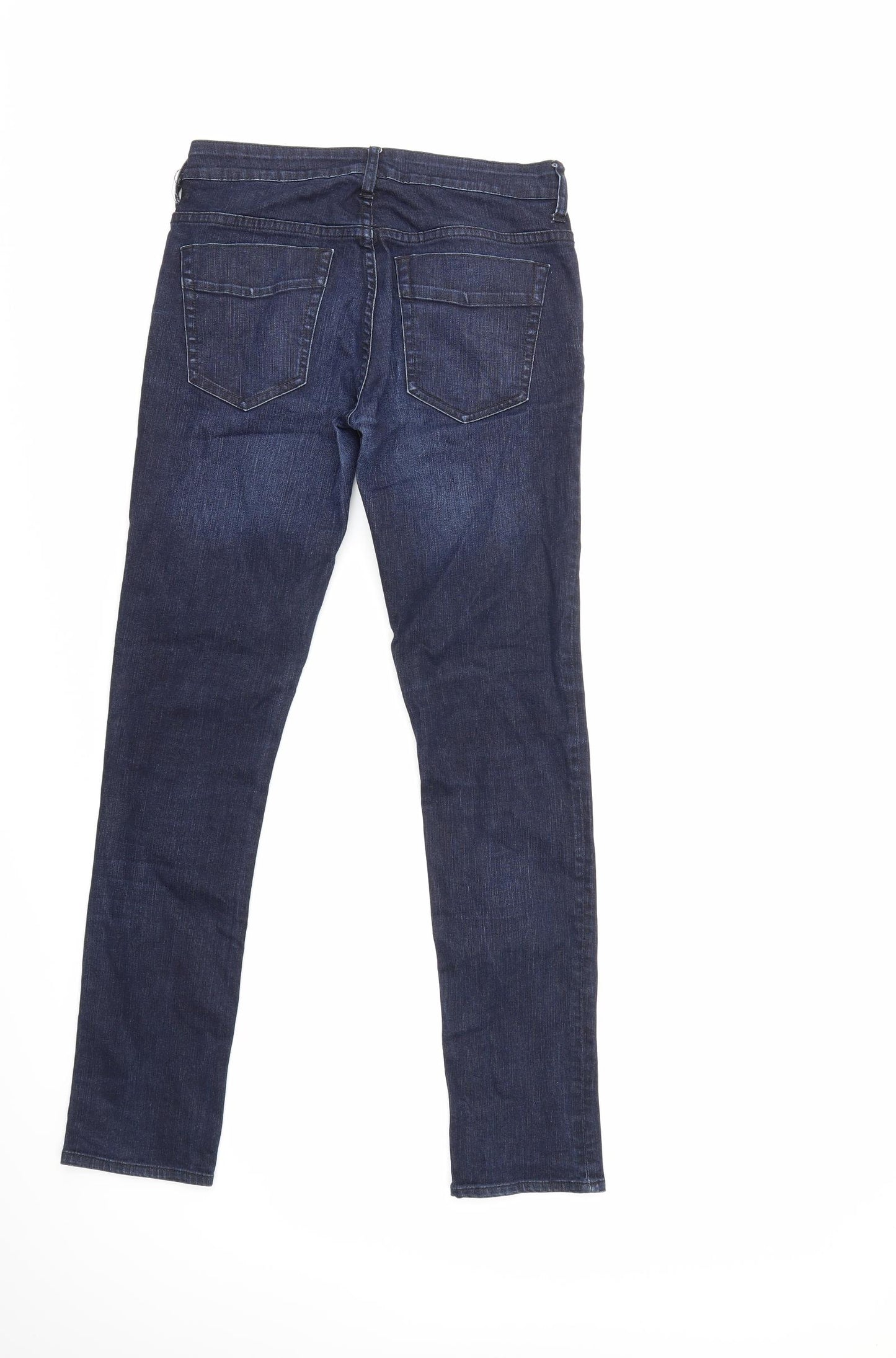 wrap Womens Blue  Denim Straight Jeans Size 28 in L31 in