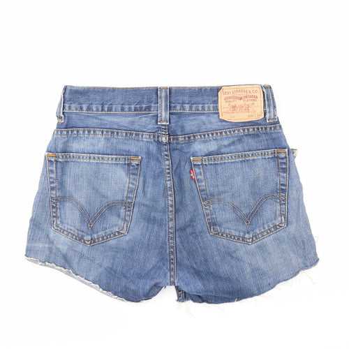 Levi's Womens Blue  Denim Cut-Off Shorts Size 36 in