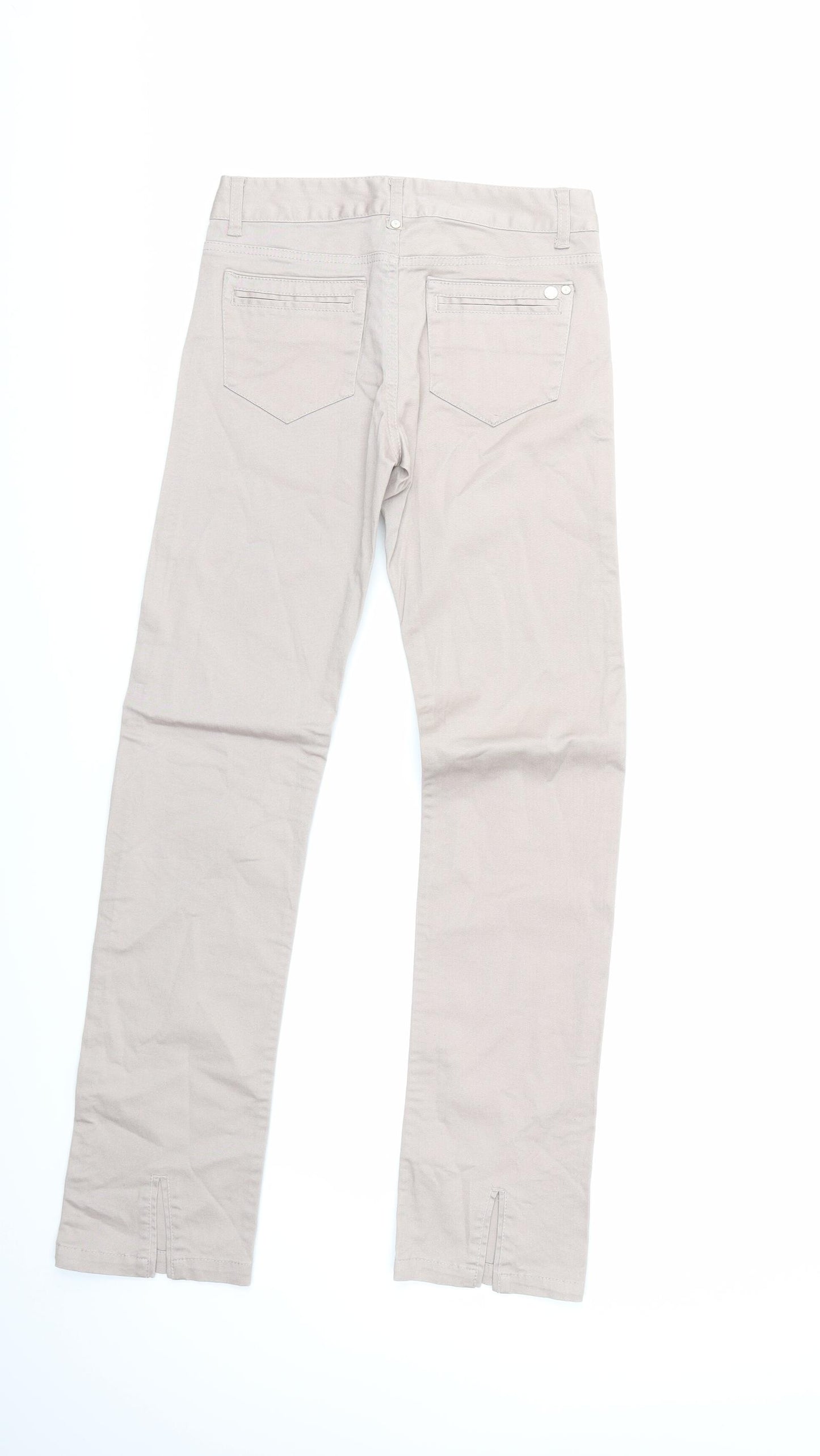HOOCH Womens Beige   Straight Jeans Size 26 in L30 in