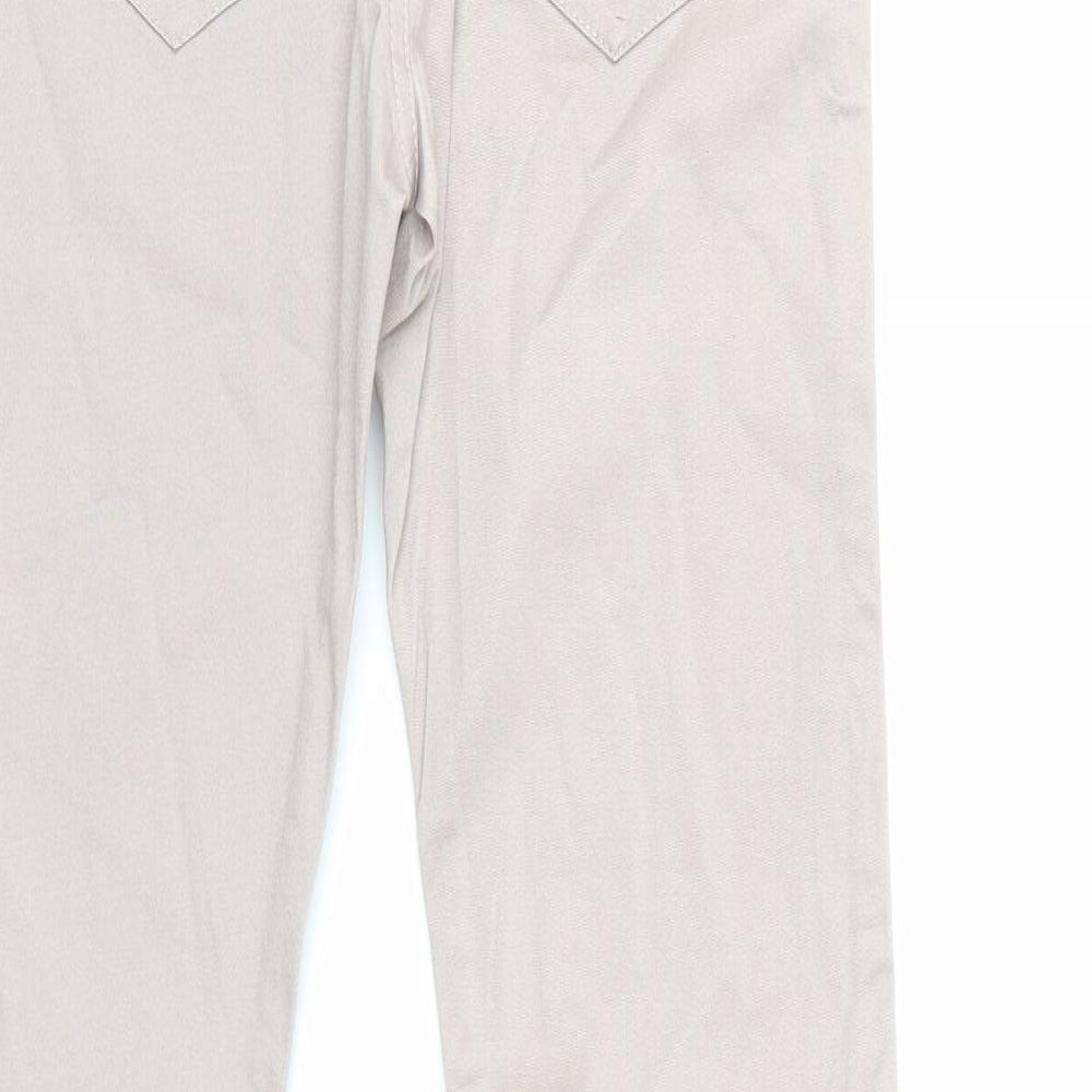 HOOCH Womens Beige   Straight Jeans Size 26 in L30 in