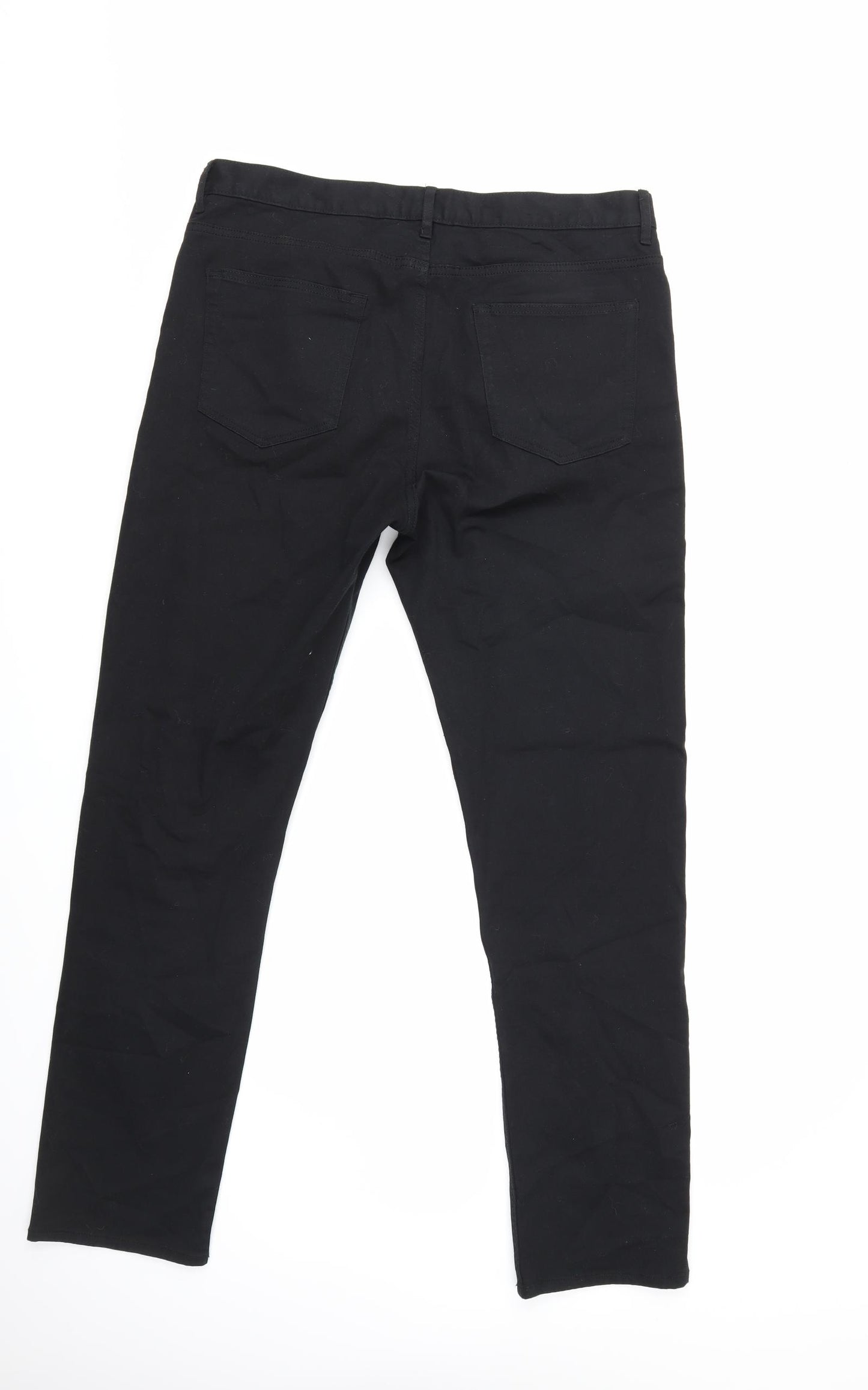 H&M Mens Black  Denim Straight Jeans Size 36 in L32 in