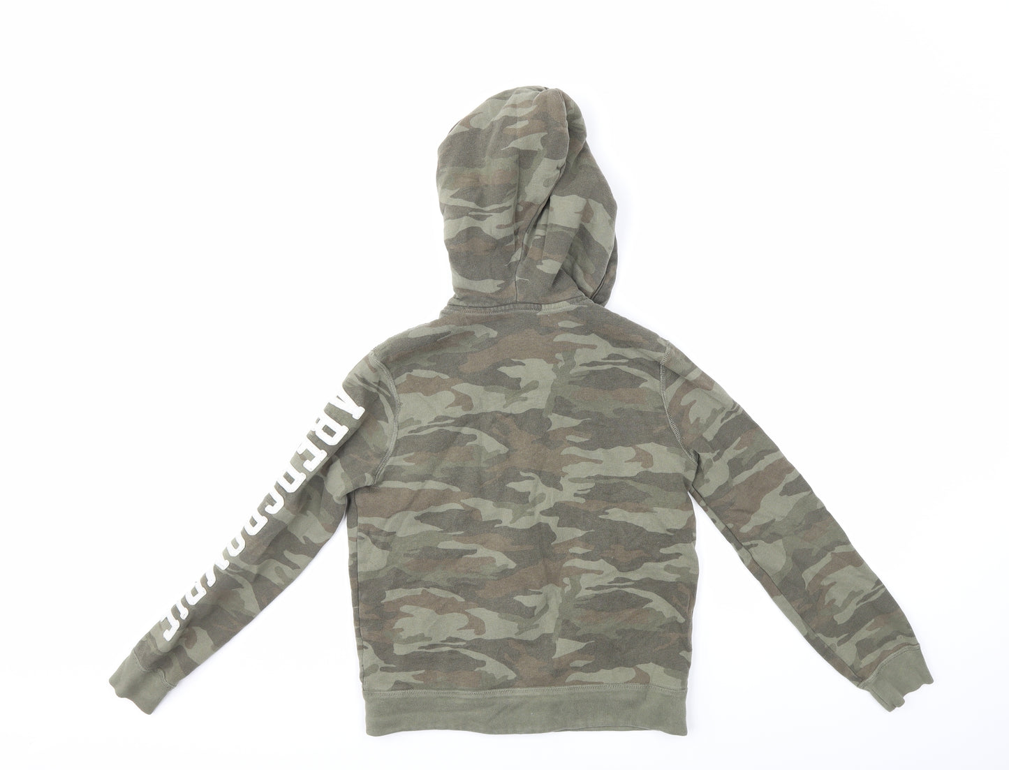 Abercrombie & Fitch Boys Green Camouflage  Pullover Hoodie Size 11-12 Years