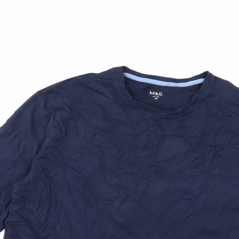 Marks and Spencer Womens Blue   Basic T-Shirt Size M