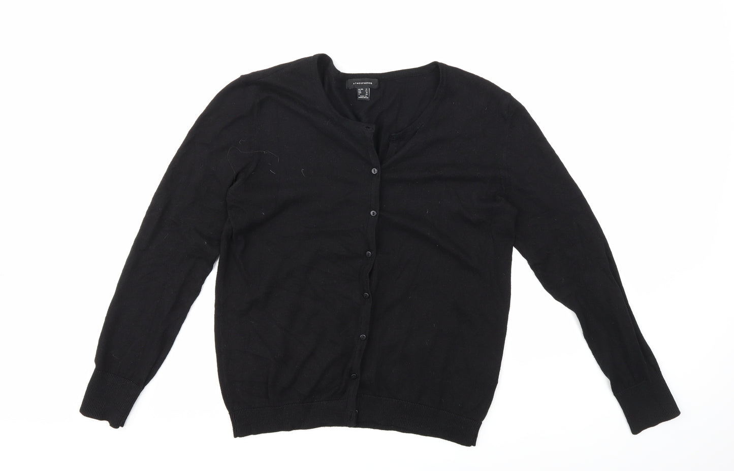 Atmosphere Womens Black  Knit Cardigan Jumper Size 14
