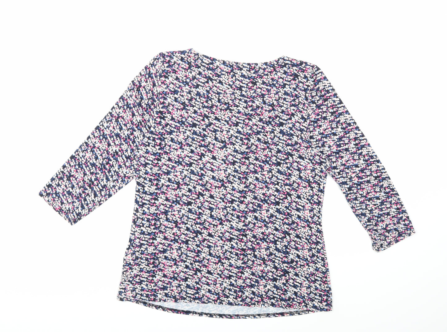 Marks and Spencer Womens Pink Floral  Basic T-Shirt Size 12