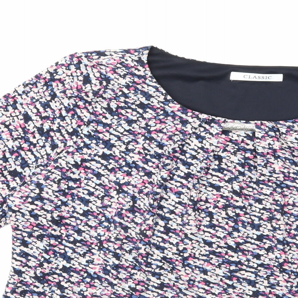 Marks and Spencer Womens Pink Floral  Basic T-Shirt Size 12