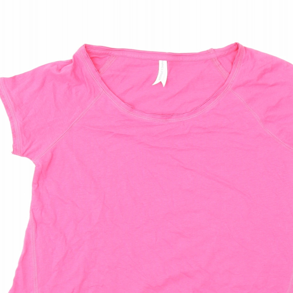 Marks and Spencer Womens Pink   Basic T-Shirt Size 10