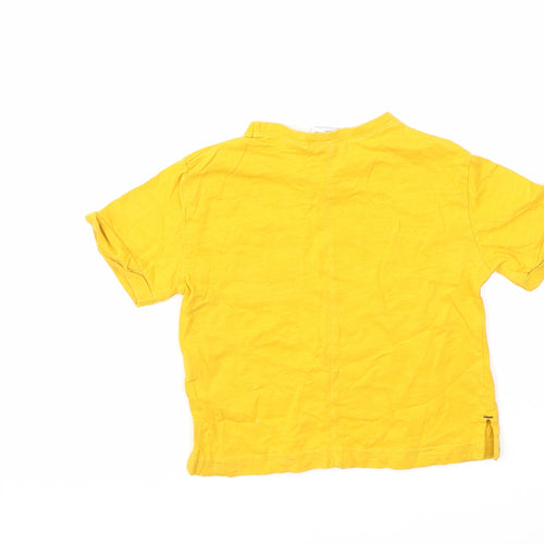 Zara Baby Yellow   Basic T-Shirt Size 12 Months