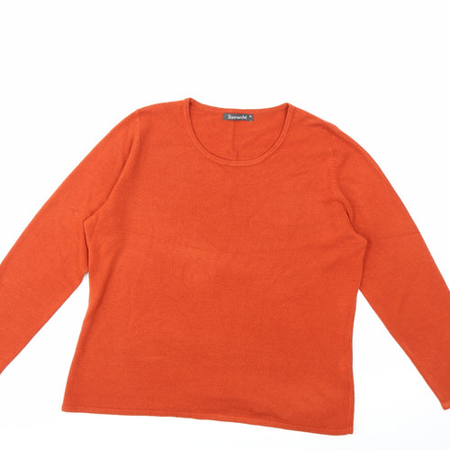 Bonmarché Womens Orange   Pullover Jumper Size M