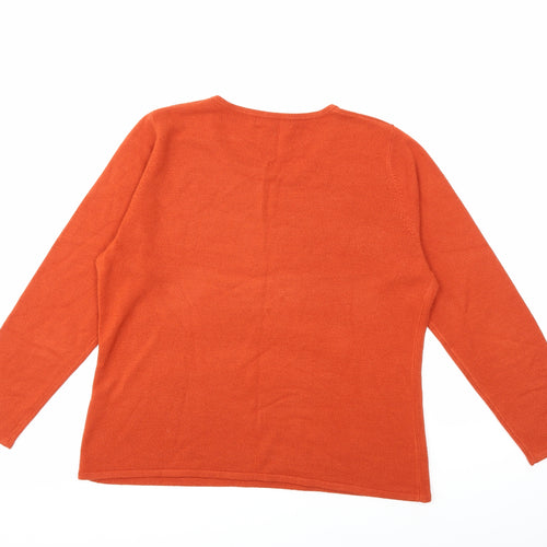 Bonmarché Womens Orange   Pullover Jumper Size M