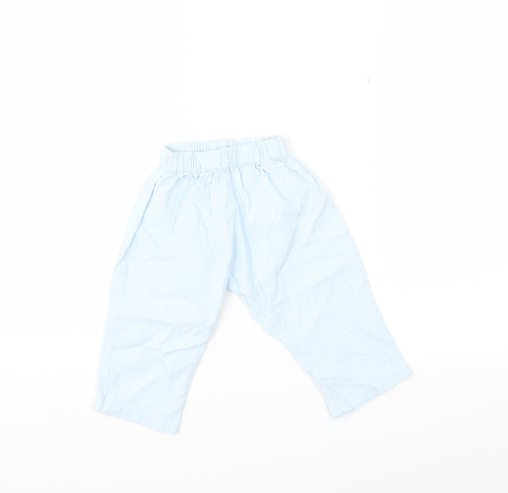 rose & bleu Baby Blue Corduroy Trousers Size 12 Months