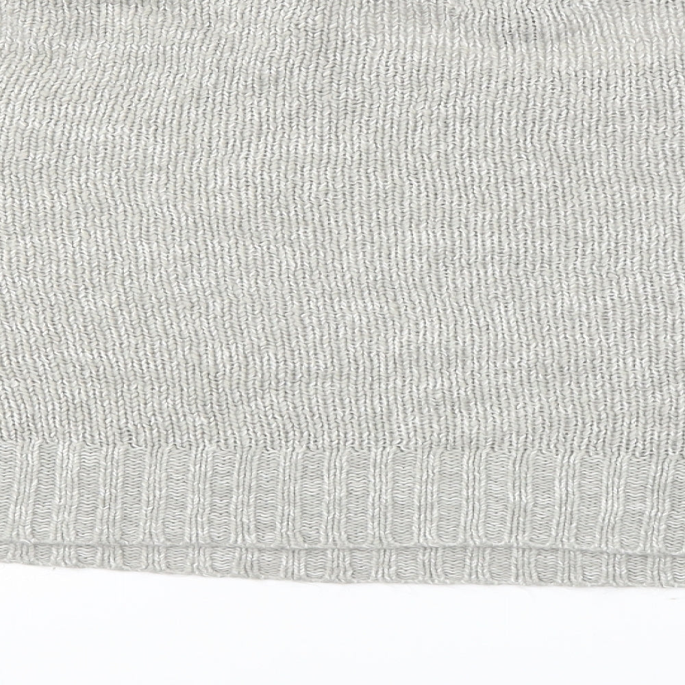 New Look Womens Grey  Knit Pullover Jumper Size L