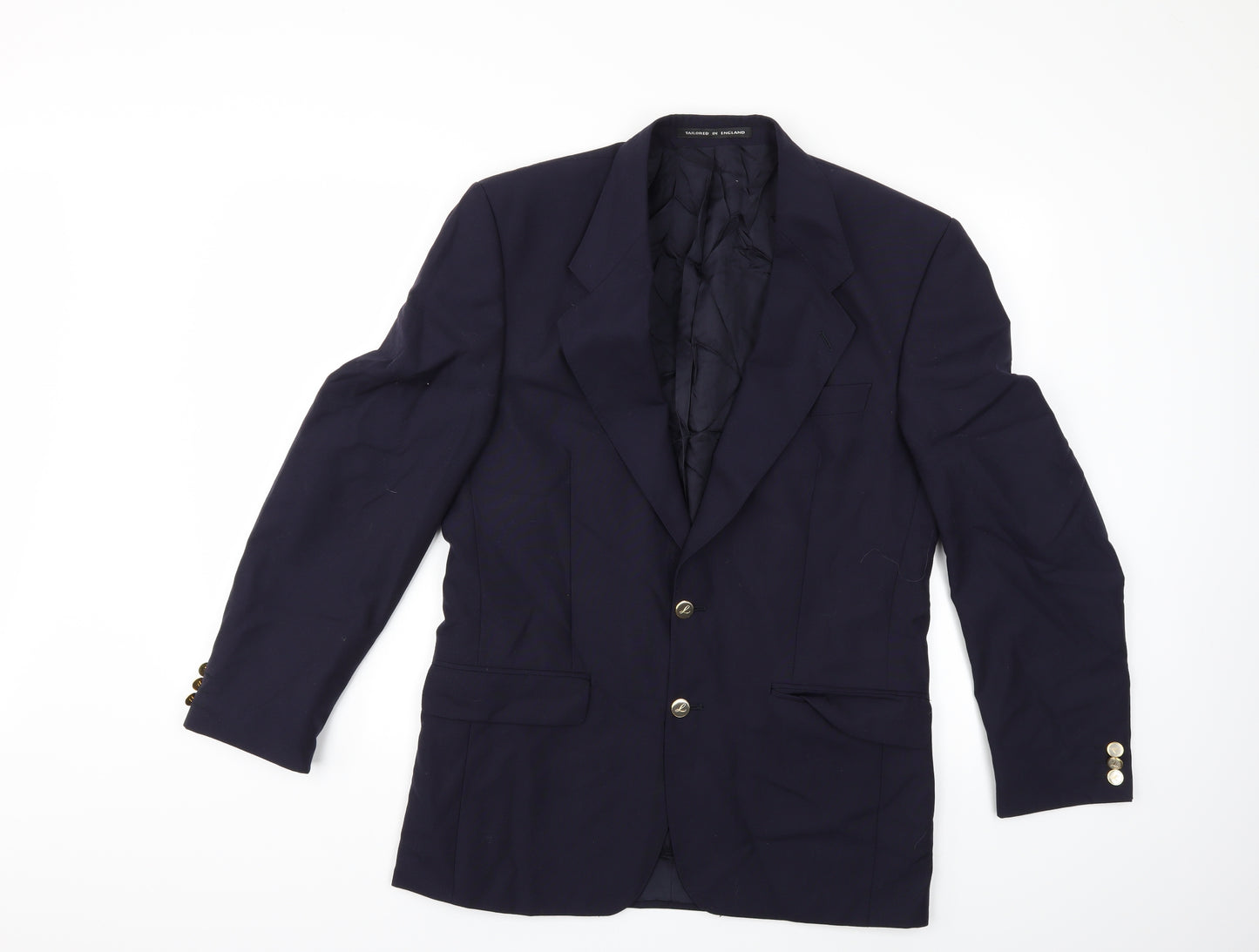 Preworn Mens Blue   Jacket Suit Jacket Size 38