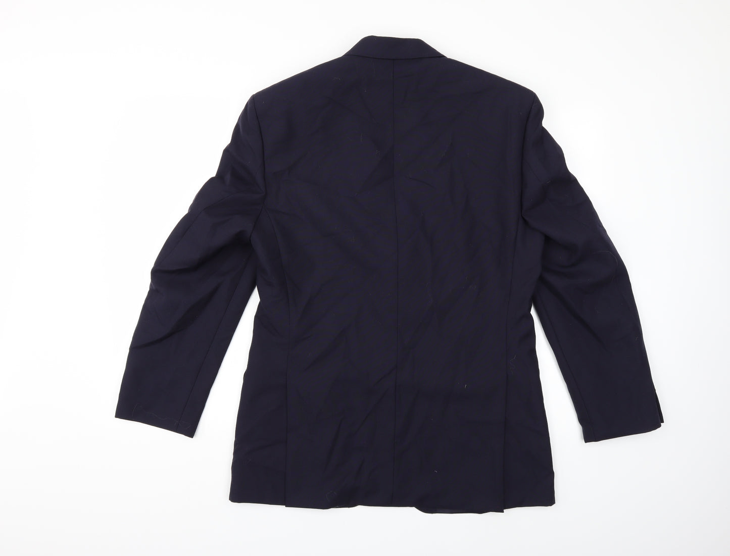 Preworn Mens Blue   Jacket Suit Jacket Size 38