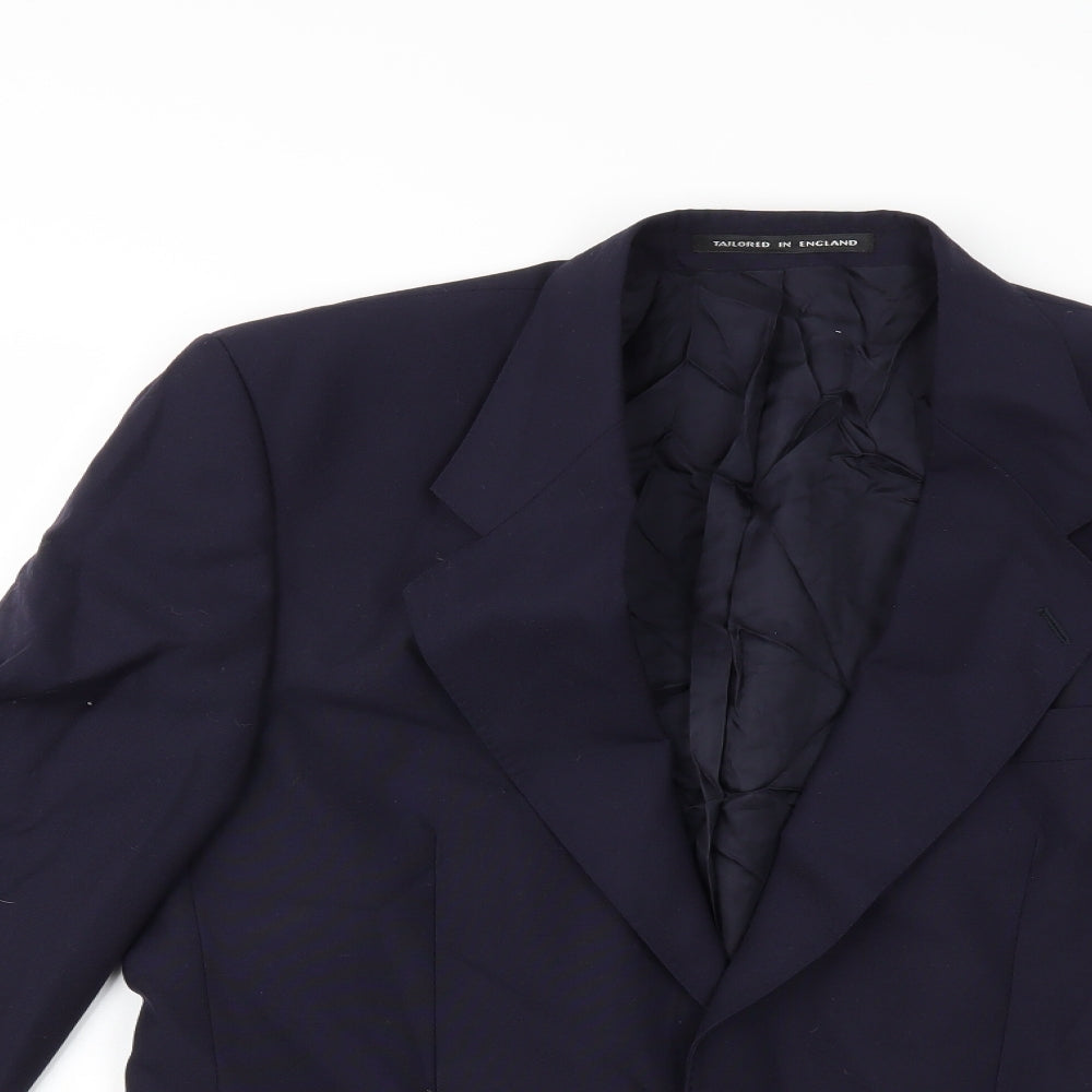 Preworn Mens Blue   Jacket Suit Jacket Size 38