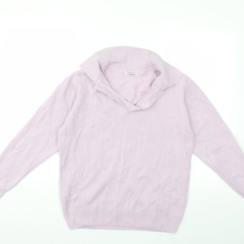 Damart Womens Purple  Knit Pullover Jumper Size 16