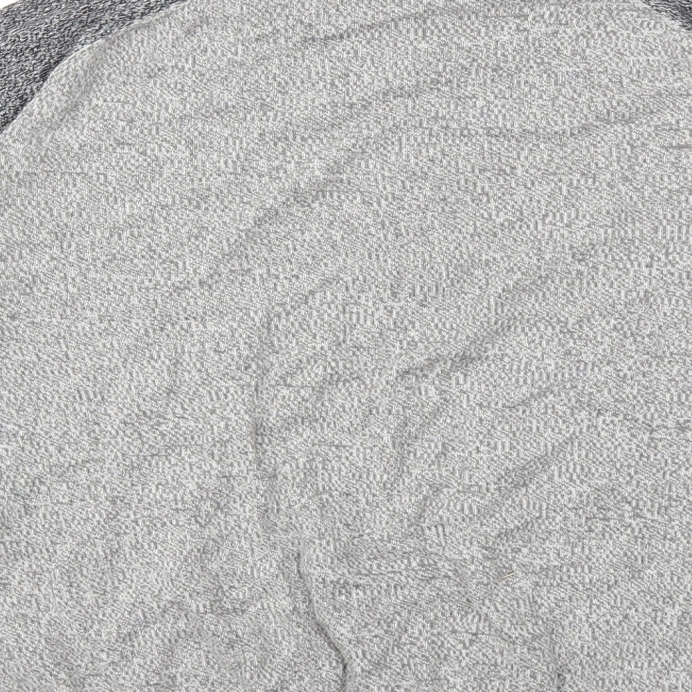 Easy Mens Grey  Knit Pullover Jumper Size L