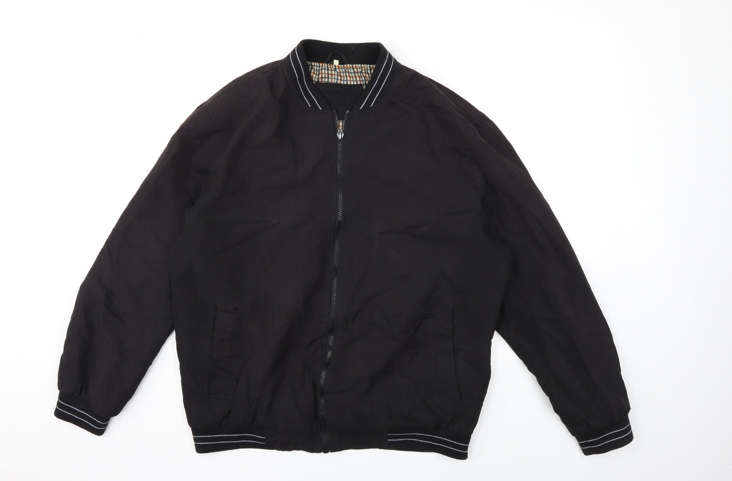 Preworn Mens Black   Bomber Jacket Jacket Size L