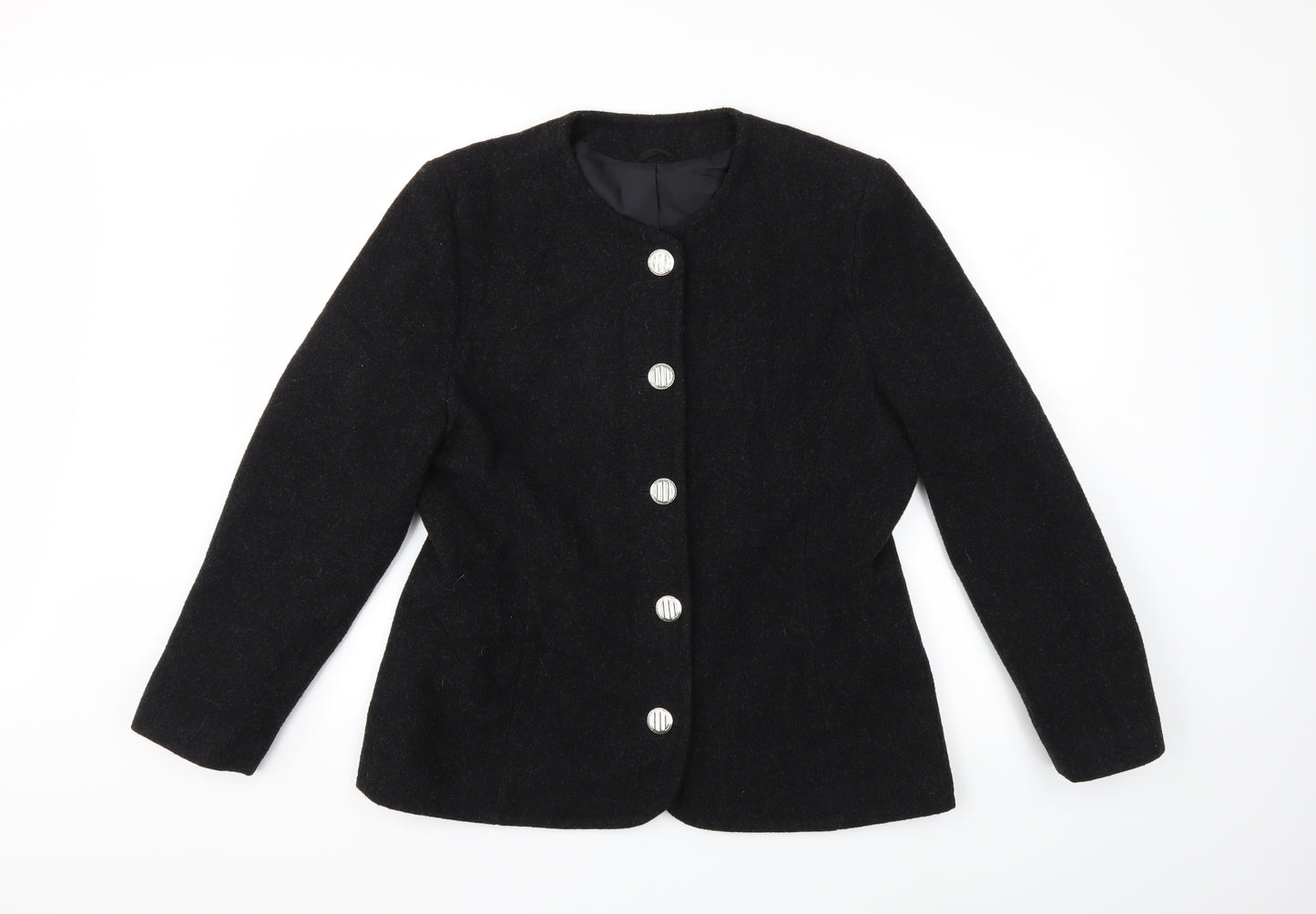 Preworn Womens Black   Jacket Coat Size 16