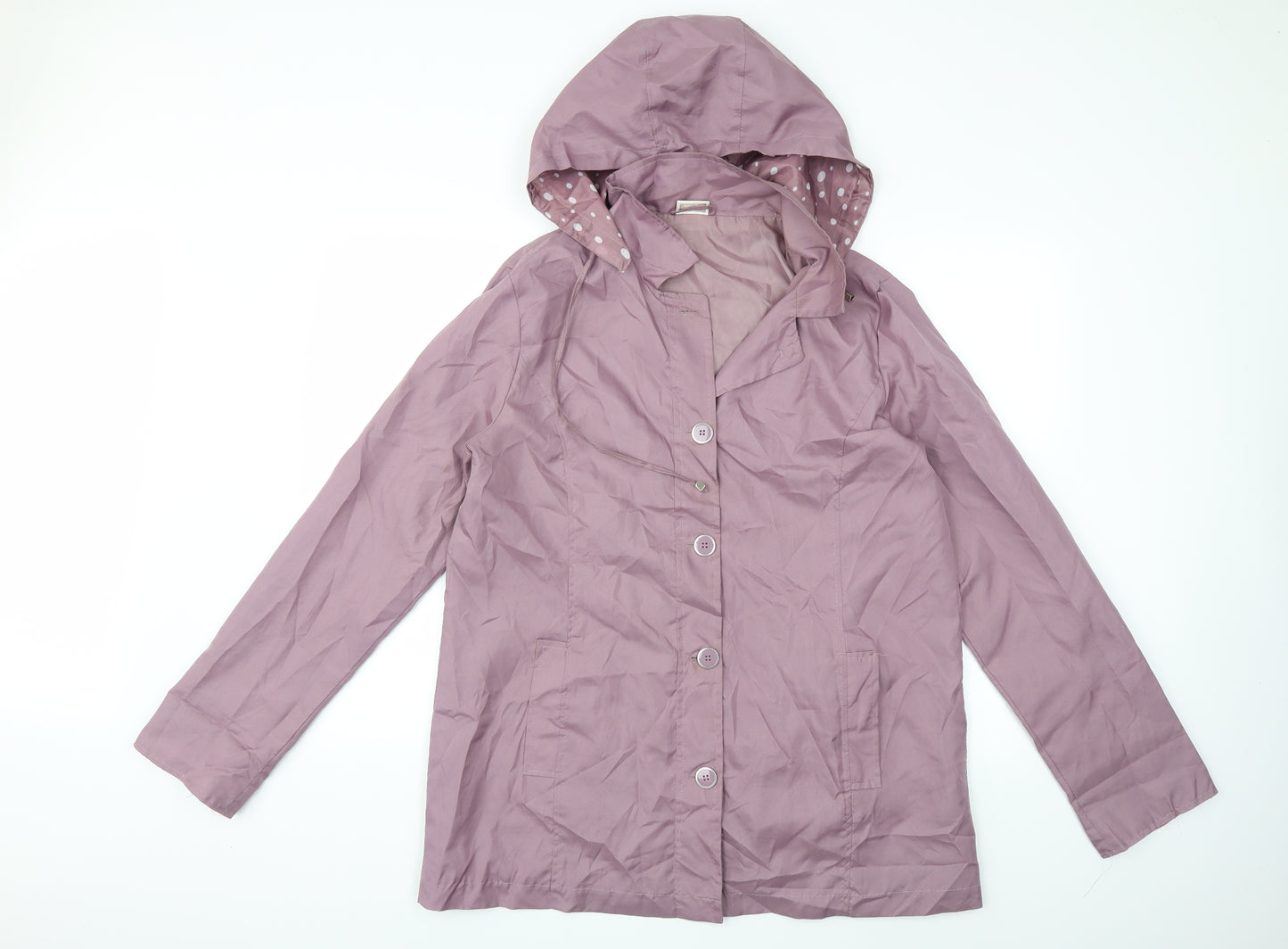 Anne De Lancay Womens Purple   Overcoat Coat Size 16