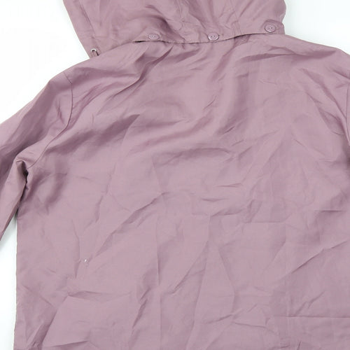 Anne De Lancay Womens Purple   Overcoat Coat Size 16