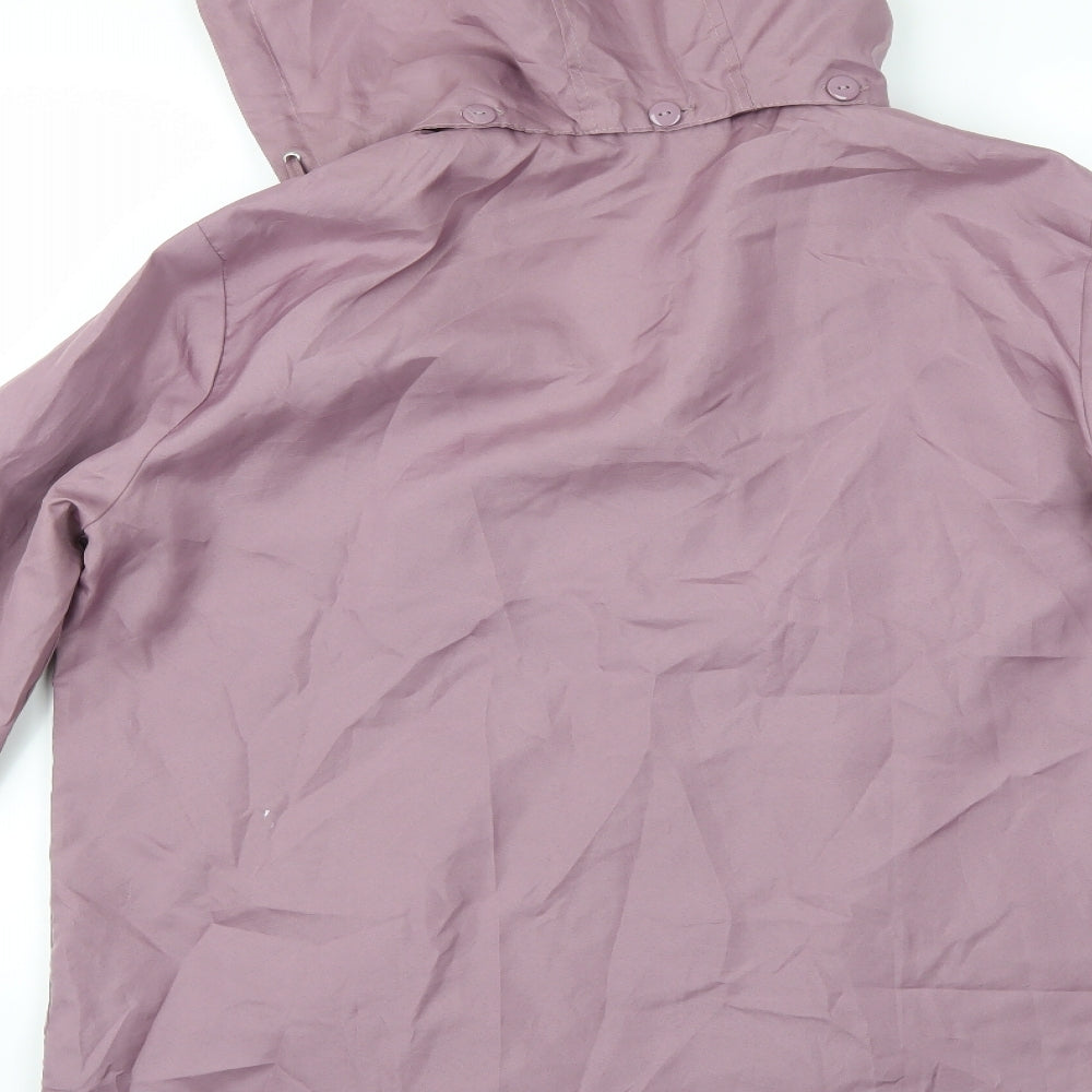 Anne De Lancay Womens Purple   Overcoat Coat Size 16