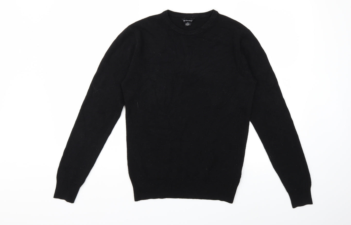 Cedar Wood State Mens Black  Knit Pullover Jumper Size XS