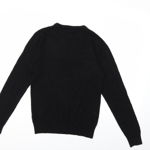 Cedar Wood State Mens Black  Knit Pullover Jumper Size XS