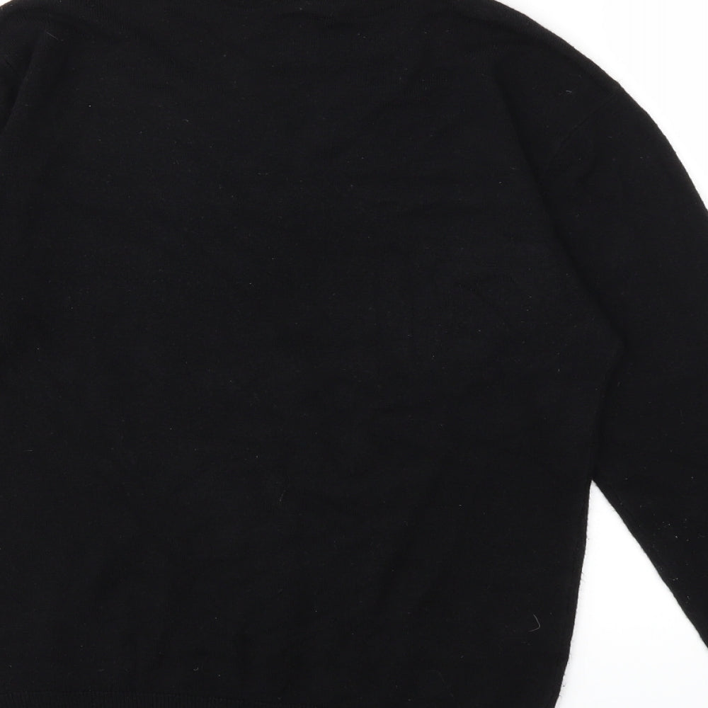 Cedar Wood State Mens Black  Knit Pullover Jumper Size XS