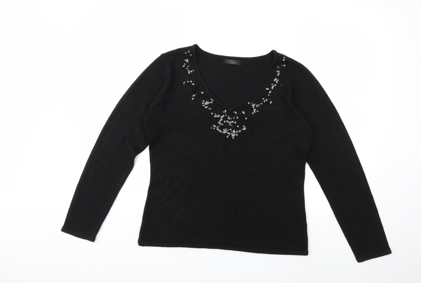 Bonmarché Womens Black   Pullover Jumper Size S
