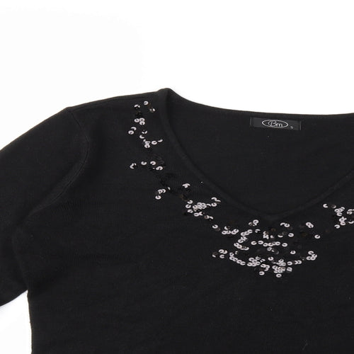 Bonmarché Womens Black   Pullover Jumper Size S