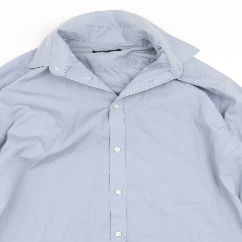 Taylor & Wright Mens Blue    Dress Shirt Size 15