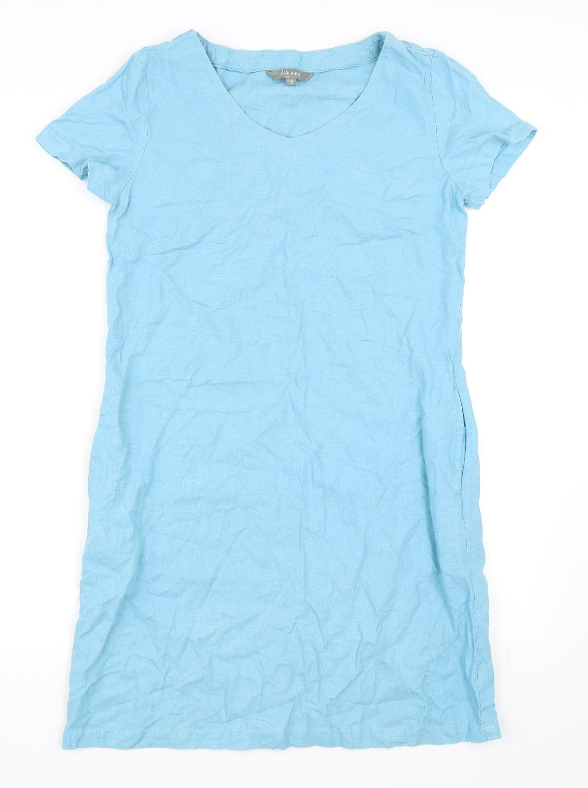 Lily & Me Womens Blue   Shift  Size 10