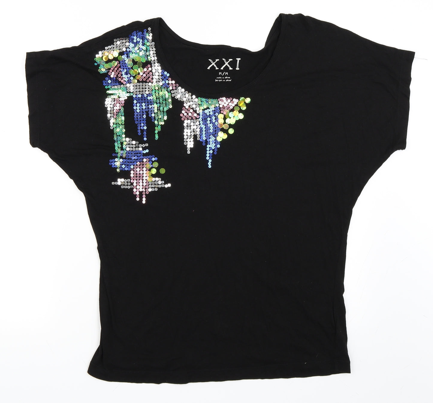 XXI Womens Black   Basic T-Shirt Size M