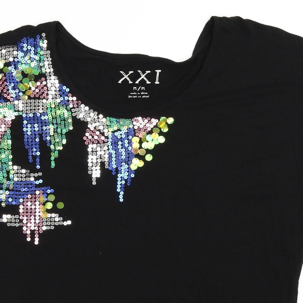 XXI Womens Black   Basic T-Shirt Size M