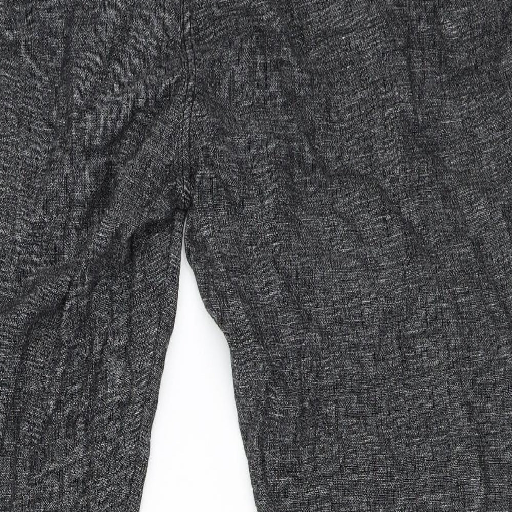 Nutmeg Womens Black   Cropped Trousers Size 18 L25.5 in